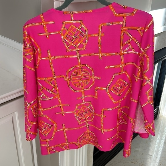 Jude Connally Daniella Top in Ruby Bamboo Lattice Size XS - Picture 10 of 10